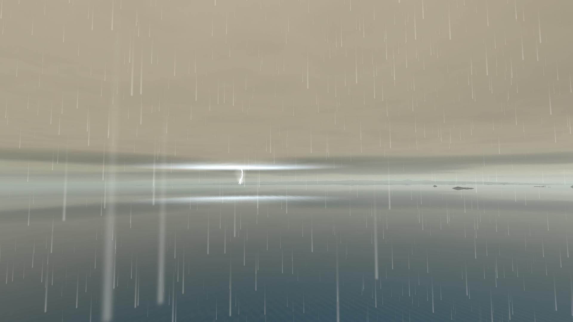 Storm weather below the cloud line